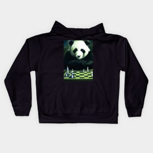 Panda Plays Chess Kids Hoodie